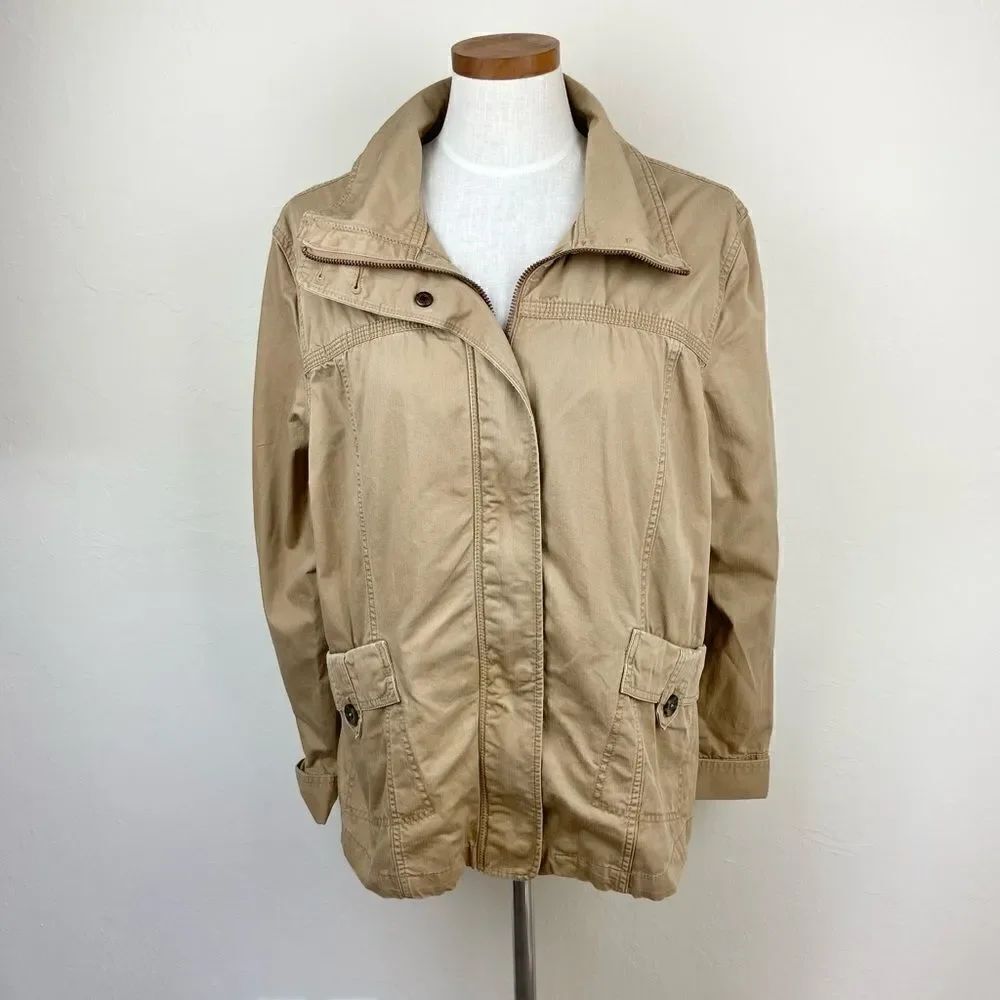 Eddie Bauer Cargo Full-Zip Utility Jacket